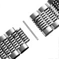 thumbnail image 5 of Stainless Steel Mesh Bracelet for Seiko Solid Deployment Buckle Diving Watch Band Brushed Polished Business Straps 18/20/22/24mm, 5 of 5