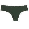 thumbnail image 2 of Odbmxy Womens Panties Plus Size High Cut Hipster G Strings for Women Sports Green Thong Stretch Solid Underwear, 2 of 5