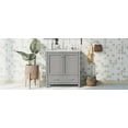 thumbnail image 6 of Caulitar 30" Gray Bathroom Vanity with Single Sink, Bathroom Storage Cabinet with 2 Doors and a Drawer, Combo Cabinet Undermount Sink, Multi-functional Storage, Solid Wood Frame, 6 of 10