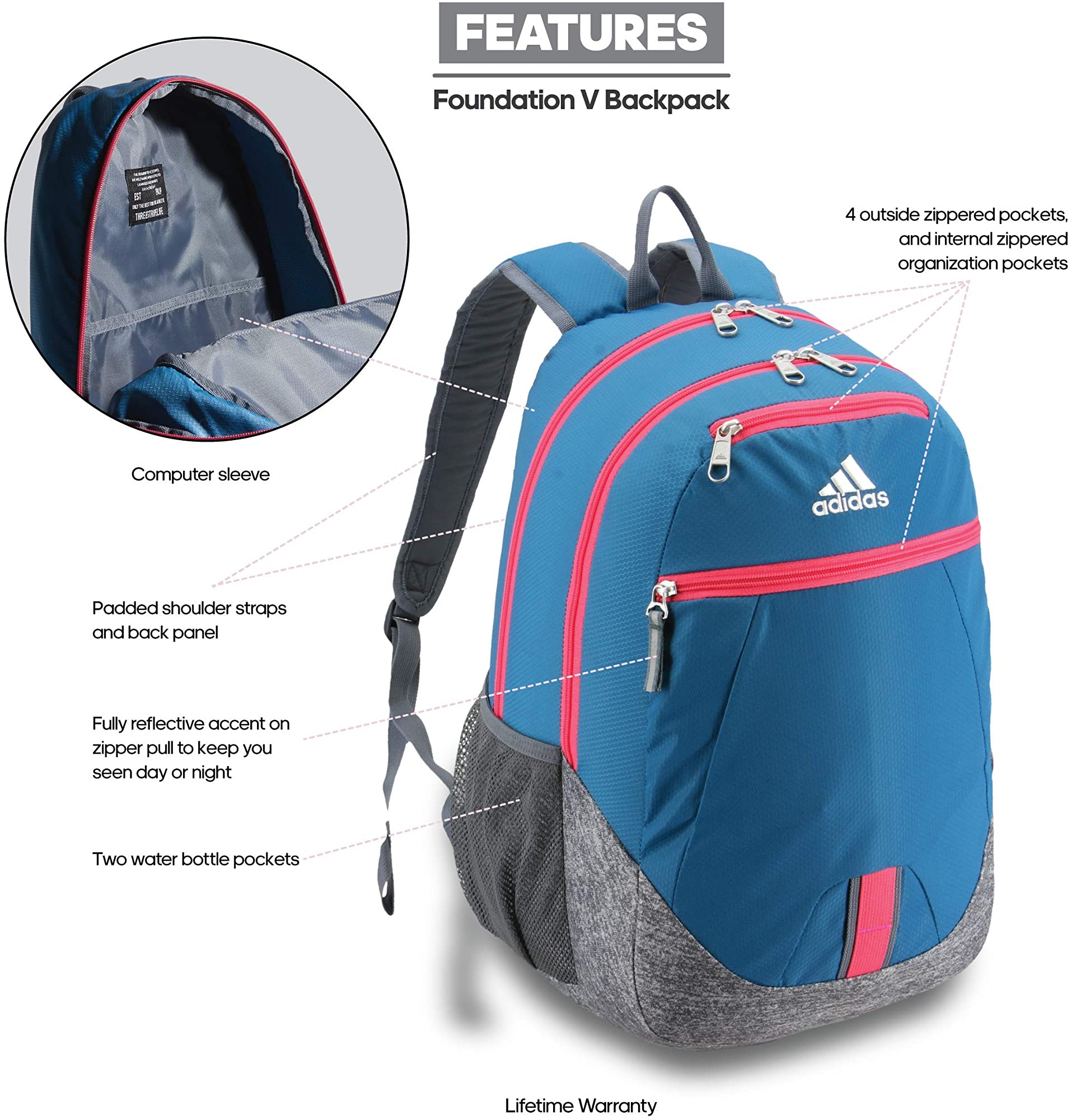 adidas Unisex Foundation Backpack 