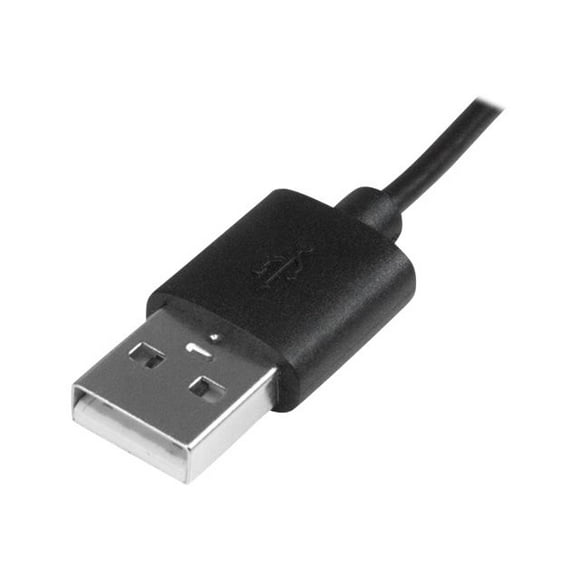StarTech.com 1m / 3ft USB to Micro USB Cable with LED Charging Light - M/M USB to Micro USB Charging Cable - USB Charger Cable (USBAUBL1M) - USB cable - Micro-USB Type B (M) to USB (M) - 3.3 ft - black