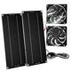 thumbnail image 2 of Ventilador 20W 12V Kit de ventilador de panel solar Ventilador de enfriamiento de escape doble impermeable para cobertizos Likrtyny Para estrenar, 2 of 4