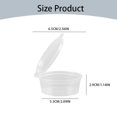 thumbnail image 3 of Less Than 5 Closure Bags & lids & Boxes 12 Pcs Clear Plastic Storage Containers Foam Storage Cups Round Plastic Boxes Small Transparent Jars with Lids Craft Making Supplies, 3 of 7
