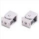 thumbnail image 1 of 2X Conector de Junta Pivotante Flexible de Aleación de Zinc Fundido A Presión para Perfil de Extrusión de Aluminio Serie 2020 para Perfil de Aluminio, 1 of 5