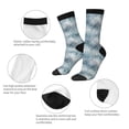 thumbnail image 4 of Honeii enchanted winter snowflake holly Print Adult Socks,Crew Socks,Casual Calf Socks,Daily Wear Socks for Men & Women, Perfect for Sports, Casual and Everyday Use, 4 of 6