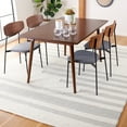 thumbnail image 2 of SAFAVIEH Natura Dara Geometric Striped Wool Area Rug, Ivory/Grey, 8' x 10', 2 of 8