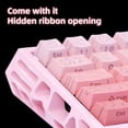 thumbnail image 5 of 61 Keys Mechanical Keyboard, 60% Layout, Hollow Shell in 6 Colors, RGB Backlit, Full N-Key Rollover, Hot-Swappable Linear Red Switch, Backlit PBT Keycaps, 5 of 9