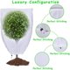 thumbnail image 3 of Paquete de 2 fundas protectoras para plantas de hibernación, velo protector de hibernación con cremallera para árboles, palmeras, uso en exteriores (80 x 100) esquí esquí Gafas de esquí, 3 of 5