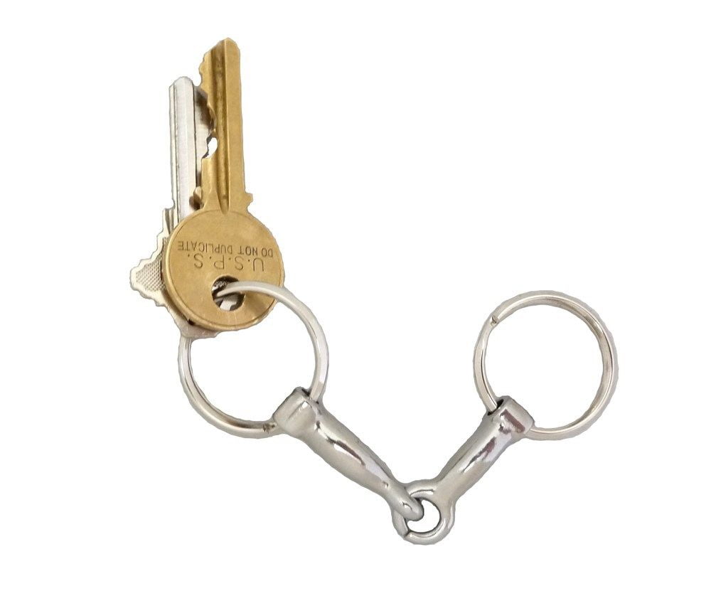 Key Chain Ring Snaffle Bit Western Cowboy Novelty Equine Horse Gift