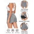 thumbnail image 2 of LELINTA Women's Pleated Tennis Skirts with Pockets Shorts Athletic Golf Skirts Activewear Running Workout Sports Skirt, 2 of 7