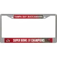 thumbnail image 1 of Tampa Bay Buccaneers Super Bowl LV Champs Chrome License Plate Frame, 1 of 10