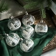 thumbnail image 2 of 6 piezas/caja de 6 cm, bolas de Navidad transparentes para pintar, adornos para árbol de Navidad de Año Nuevo, decoración para el hogar, regalos de Navidad 2023, 2 of 5