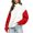 *1-Red, variant on VBVC Women's Oversized Color Block Sweatshirt, Quarter Zip Mock Neck Pullover For Women, Ladies' Fall Winter Long Sleeve Top with Pockets, Green , S-2XL