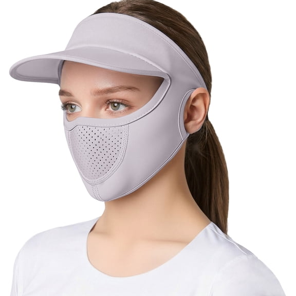 Sun Protective Scarf Gray Scarf Sun For Hiking Running Cycling & Outdoor Sports Fashion