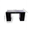 thumbnail image 2 of Impressions Vanity SlayStation Plus 2.0 Table with Lighted Mirror, Drawer Units Bundle (Pro Black), 2 of 6