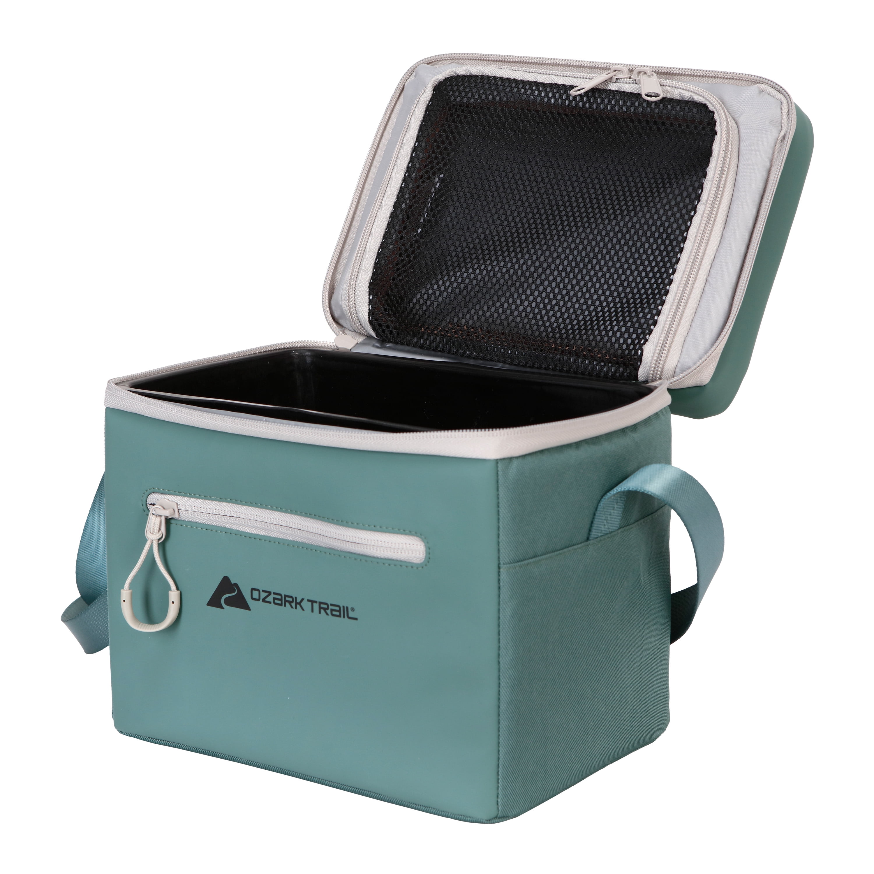 Ozark Trail 6-Can Soft-Sided Cooler with Removable Hard Liner, Green