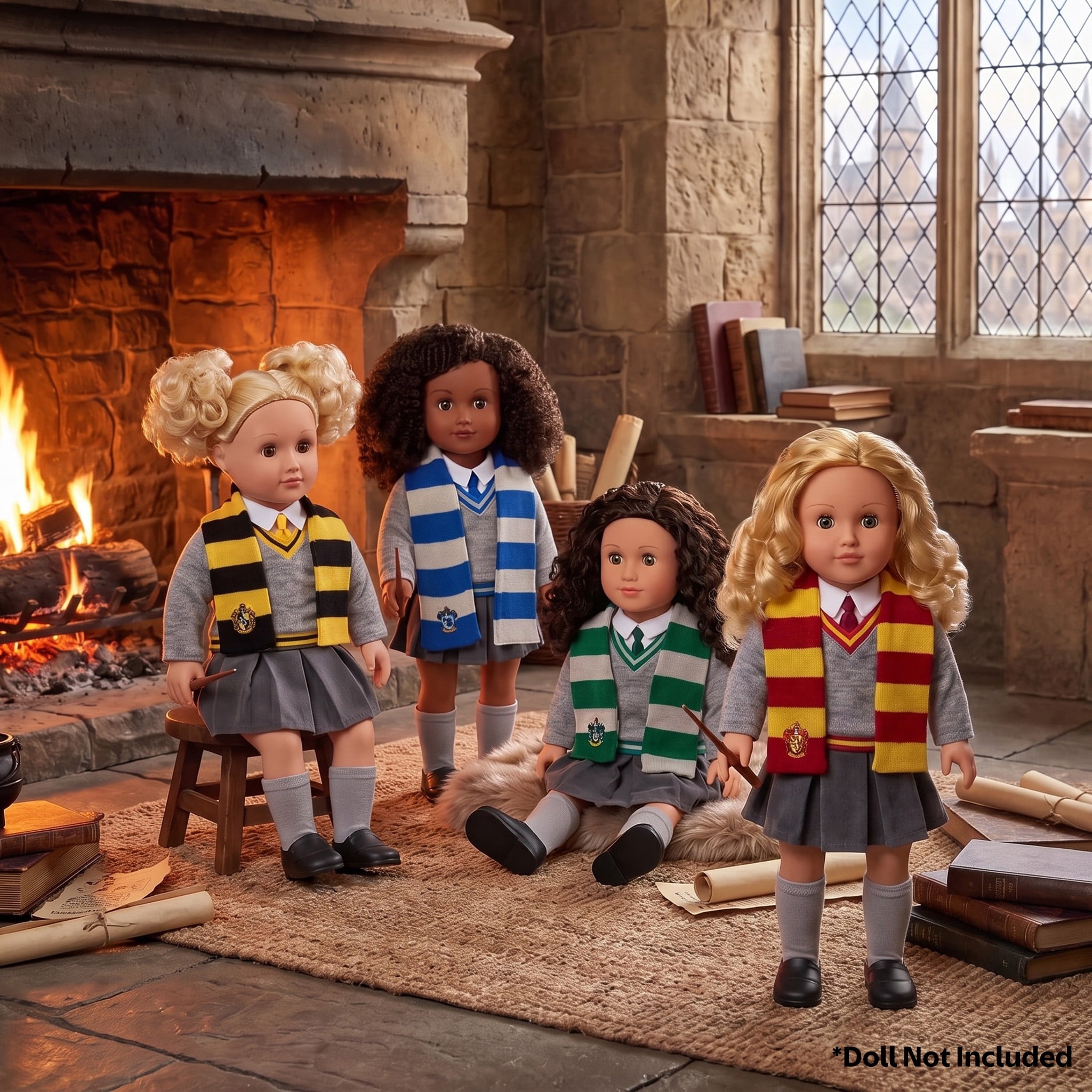 My Life As Harry Potter Hogwarts House Fashion Set for 18-Inch Dolls, 24 Pieces