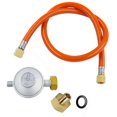 thumbnail image 1 of For Gas Regulator 12inch Adapter Part Metal Hose Fittings, 1 of 5