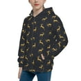 thumbnail image 2 of Naloa Christmas Deers Teenage Zipper Hoodie, Long Sleeve Zip Up Hoodies Casual Jackets Tops for 7-12 Years-Medium, 2 of 6