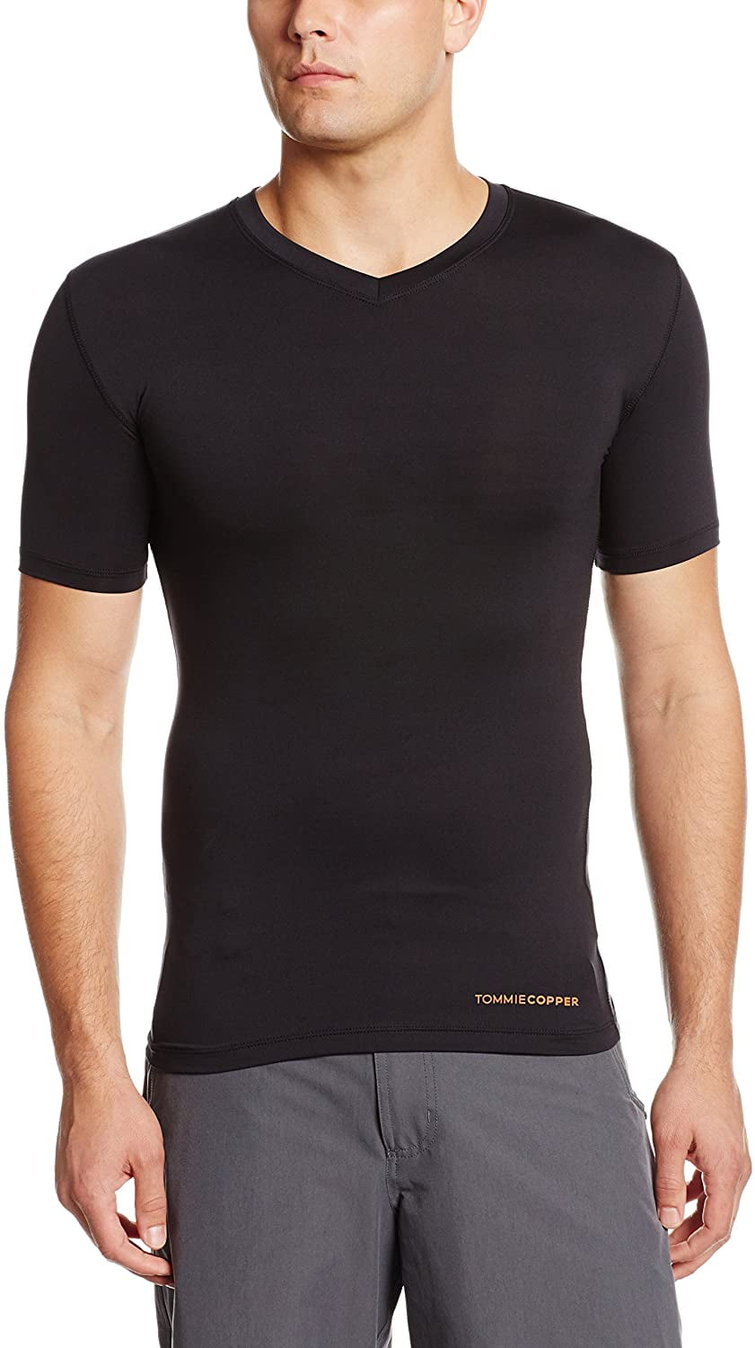 Tommie Copper Men's Core Compression Short Sleeve V-Neck ...