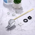 thumbnail image 2 of LEORX 2Pcs Modern Style Toilet Tank Flush Lever in Golden for Bathroom Decoration, 2 of 8