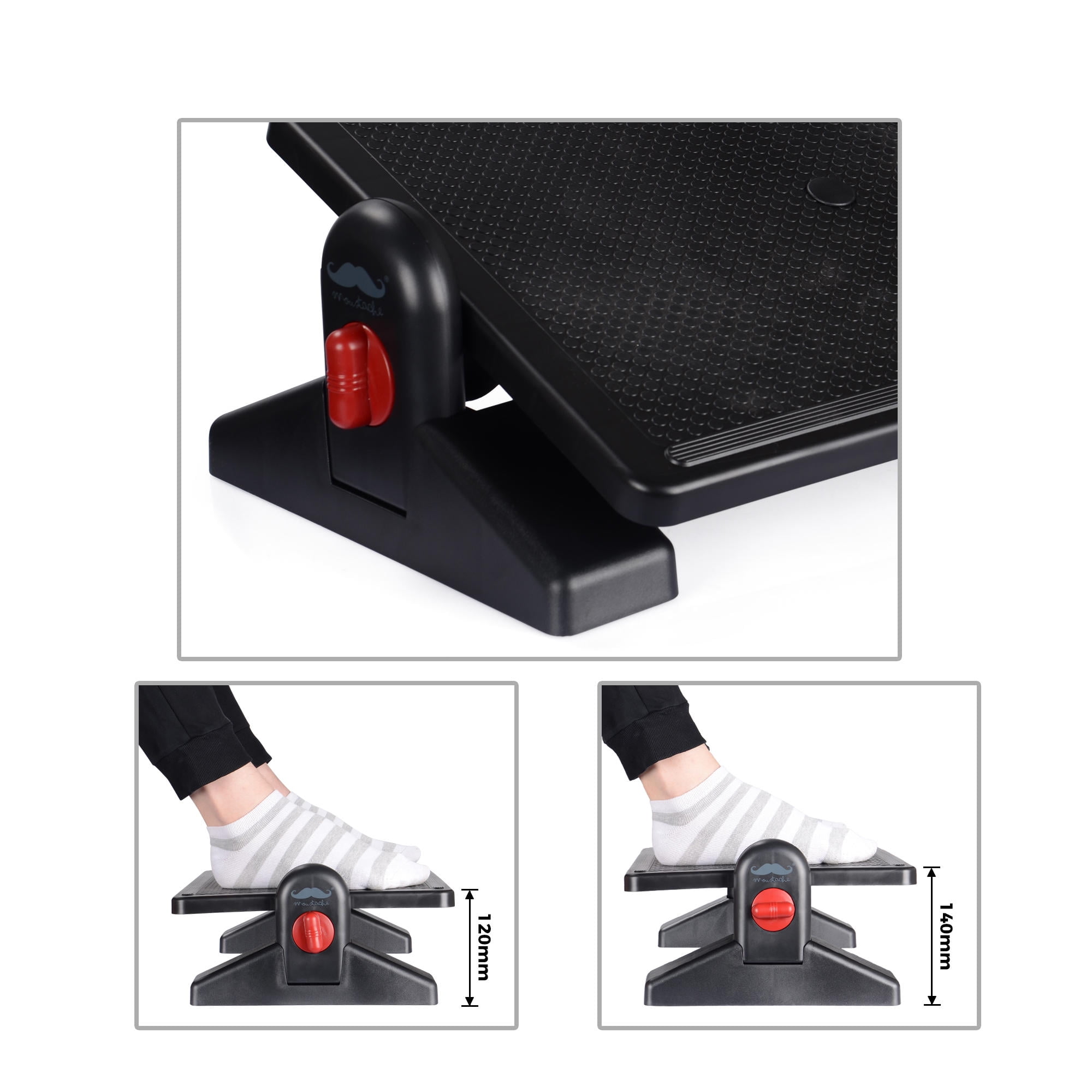 Footstools DXRACER Ergonomic Adjustable Foot Rest Office Stool FR/6033 Ottomans 