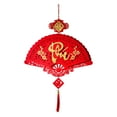 thumbnail image 2 of Holloyiver Chinese New Year Decorations, Spring Festival Luck Ornaments, Paper Fans for Asian Chinese Lunar New Year 2024 Year of The Dragon Party Decor, 2 of 5