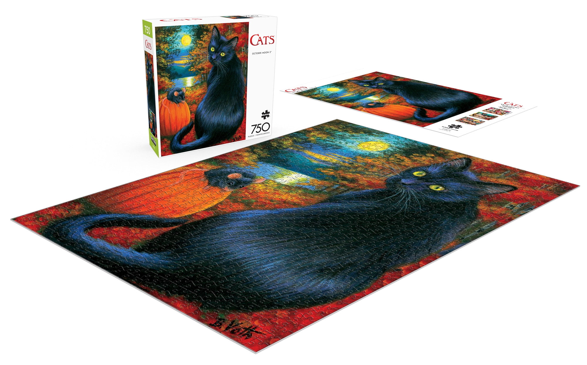 Buffalo Games 750-Piece Cats October Moon 2 Jigsaw Puzzle