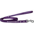 thumbnail image 1 of Clear Jewel Croc Leash Purple 1/2'' Wide X 4' Long, 1 of 1
