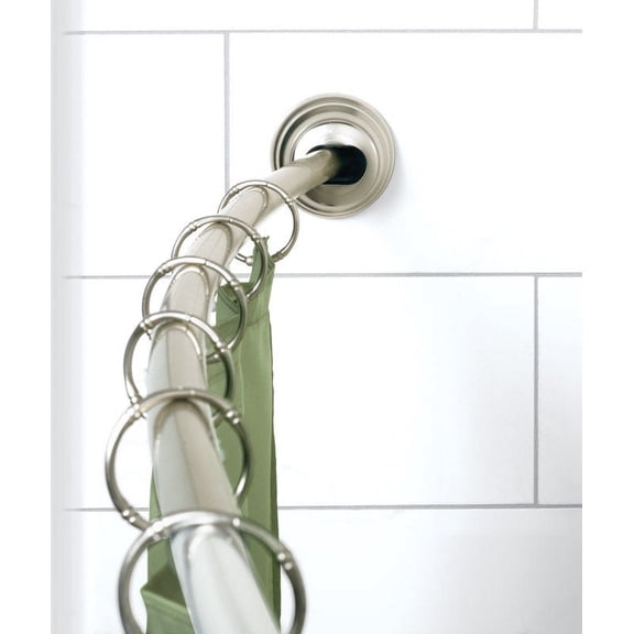 Zenna Home Adjustable Curved Shower Rod 72 inches