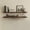 Set of 2, variant on Floating Shelf for Wall Mounted Book Shelf Hanging Shelves Floating Bookshelf for Bedroom, Bathroom, Living Room, Kitchen USA Grown Solid Hardwood, Dark Maple 36x7.5x1.5 in