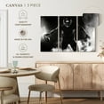 thumbnail image 4 of Elephant Stock Football Player Stance Wall Art - Horizontal Multi Panel Canvas - Living Room Wall Decor - Sports Multi Panel - Black And Gray Decor - 23" x 14", 4 of 4