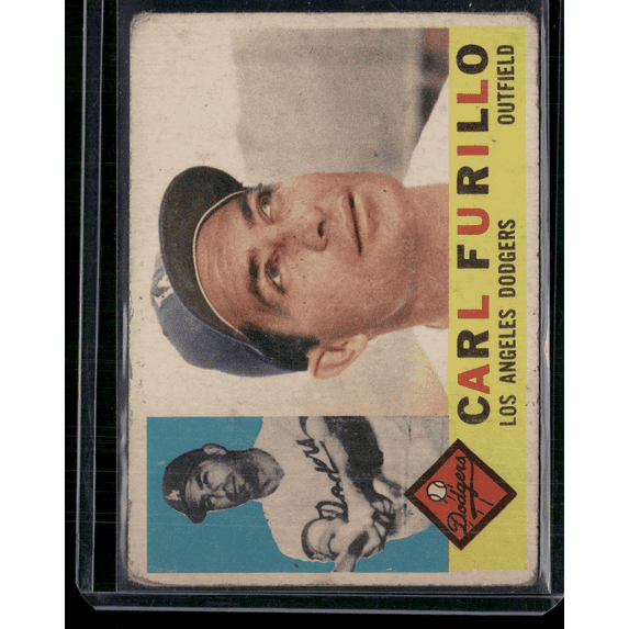 1960 Topps Carl Furillo #408 Light Wrinkles Poor Baseball Card ...