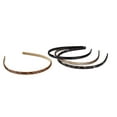 thumbnail image 2 of (5 pack) Scunci Comfort Plastic Thin Fashion Headbands, Hold Hair Back All Day, in Neutral Colors, 4ct, 2 of 10