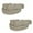 Khaki, variant on CTM  Elastic Braided Belt with Covered Buckle (Pack of 2) (Men)