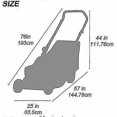 thumbnail image 4 of Lawn Mower Cover, Dust Uv Protection Polyester Cover With Secured String For Gas Electric Reel Push Mowers, 4 of 5