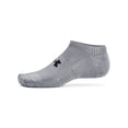 thumbnail image 4 of Calcetines Under Armour Training Cotton No Show, paquete de 6 unidades, acero/blanco/negro, 4 of 4