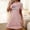 Pink, variant on Elvqul Plus Size Womens Nightgowns Loungewear for Women Black Short Short Sleeve Pull on Nightgowns