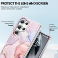 thumbnail image 3 of SHILIU-Compatible for Samsung Galaxy S25 Ultra Case, Unique Pink Marble Luxury Pattern for Women Slim TPU Shockproof Transparent Protective Case Cover for Samsung Galaxy S25 Ultra 6.9inch, 3 of 4