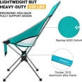 thumbnail image 4 of KingCamp Ultralight silla de Camping compacta silla plegable de 330lbs para adultos Cyan al aire libre, 4 of 5