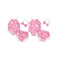 thumbnail image 3 of Yunliwuli Baby Girl Summer Outfit Floral Print Sleeveless Romper with Ruffled Shorts and Bow Headband 3Pcs Set, 3 of 10