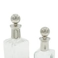 thumbnail image 6 of CC Home Furnishings Lidded Square Bottles - 11.75" - Clear - Set of 2, 6 of 7