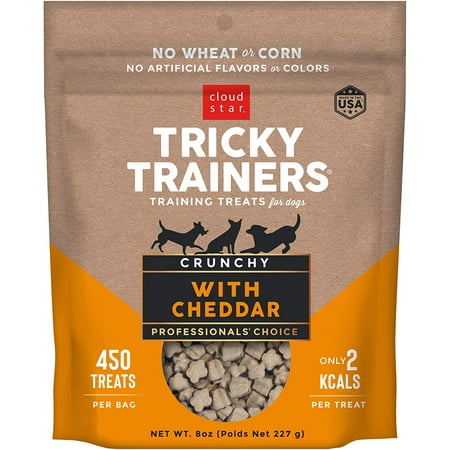 UPC: 0693804141002 | Cloud Star Tricky Trainers Crunchy Chedder Flavor Dry Dog Treat  8 oz