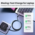 thumbnail image 3 of 100W USB Type C To USB C Cable For Macbook iPad Samsung Xiaomi PD Fast Charging Charger Cord 5A E-Marker Chip Fast USB C 100W PVC---2 Pack_16 1m, 3 of 7
