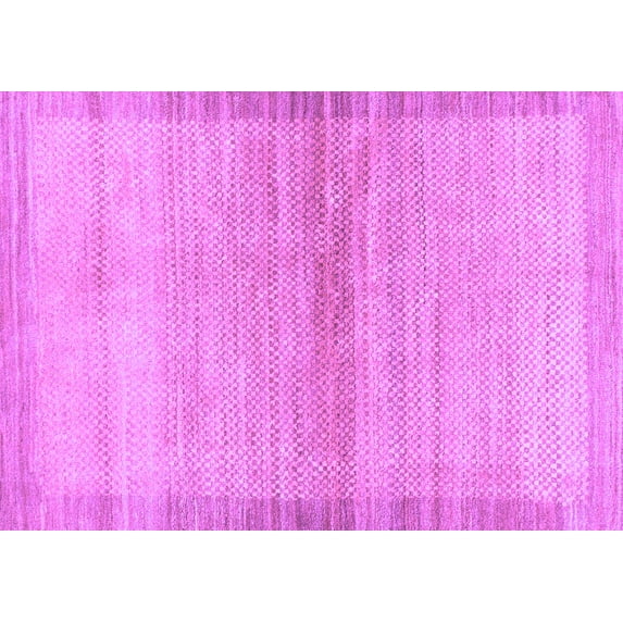 Ahgly Company Indoor Rectangle Abstract Purple Modern Area Rugs, 2' x 5'