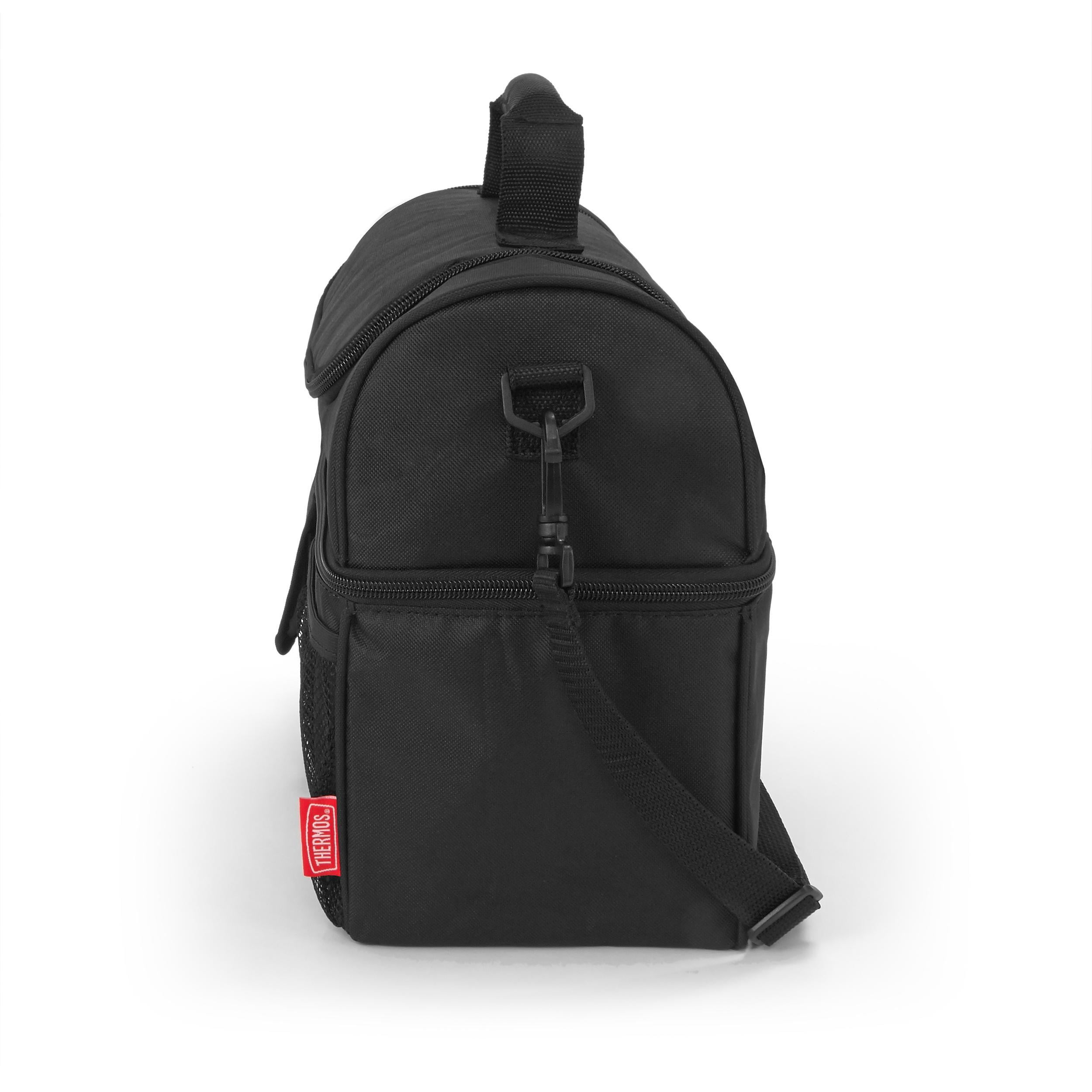 Thermos Insulated Lunch Lugger with Multiple Pockets, Black