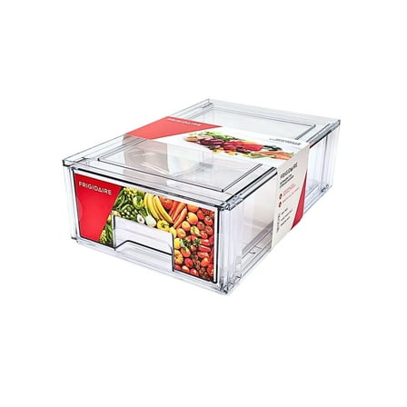 Frigidaire Small Clear Storage Drawer, Refrigerator and Pantry Organizer