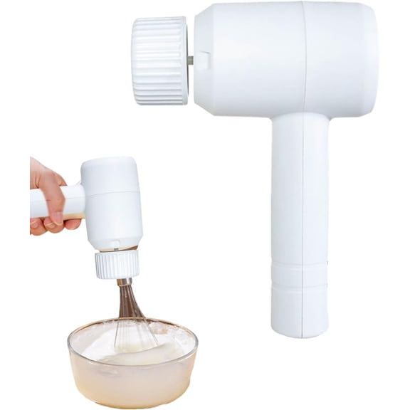 Cordless Electric Whisk & Milk Frother for Coffee, Lattes & Baking, Handheld Mixer