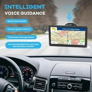 GPS Navigator for Car Truck RV, 7 Inch Touch Screen, Latest 2025 Maps for Car GPS, Support Voice Turn-by-Turn Guidance, Speed and Red Light Warning, Custom Truck Routing