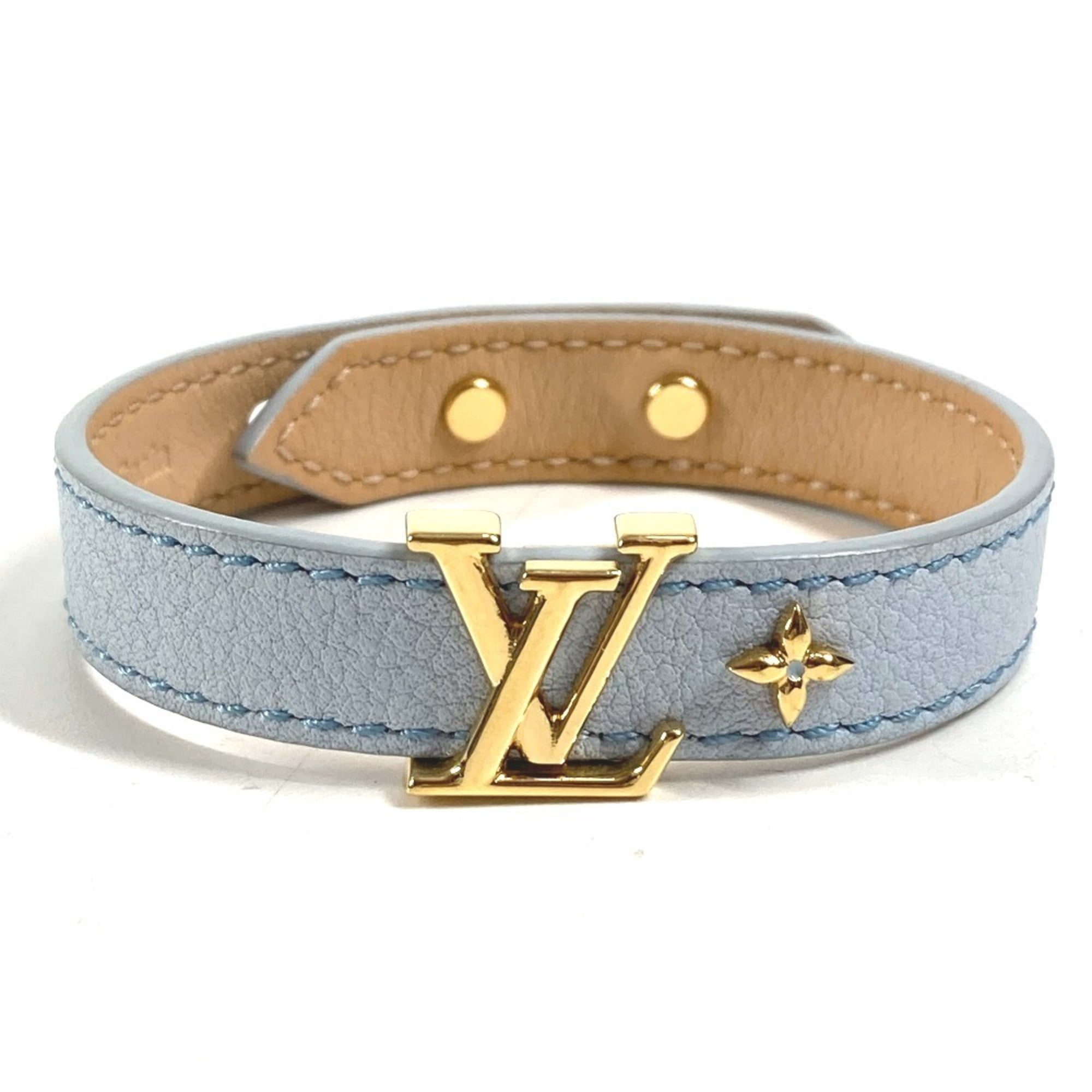 LOUIS VUITTON ブレスレット ブルー Louis Vuitton Bracelet Leather